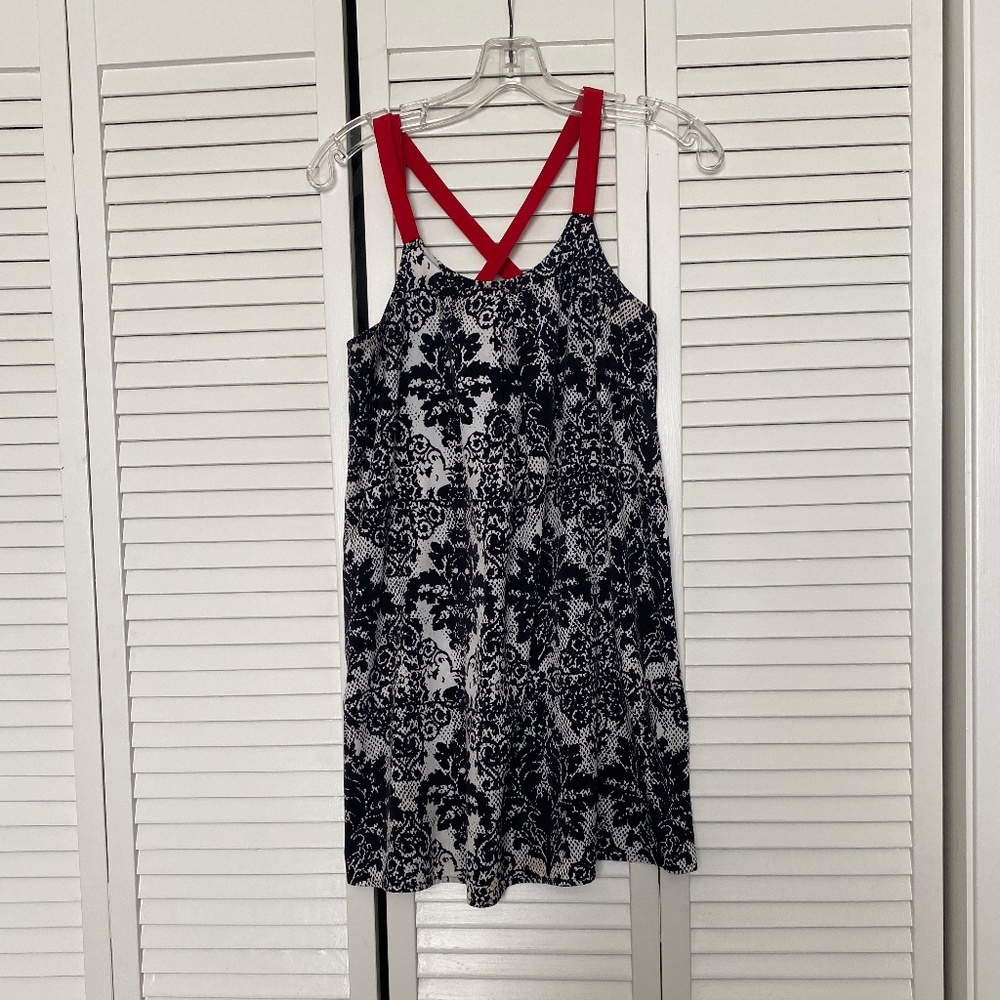 Express Black and White Floral Dress
